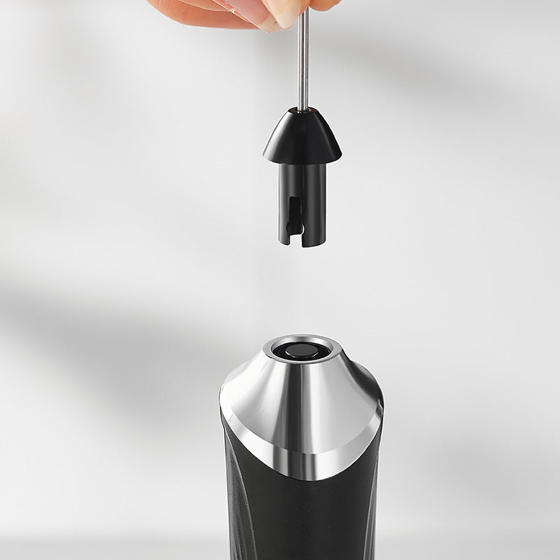 🔥 Powerful Handheld Milk Frother & Egg Beater – USB Rechargeable, Low Noise, Dual Whisk Attachments
