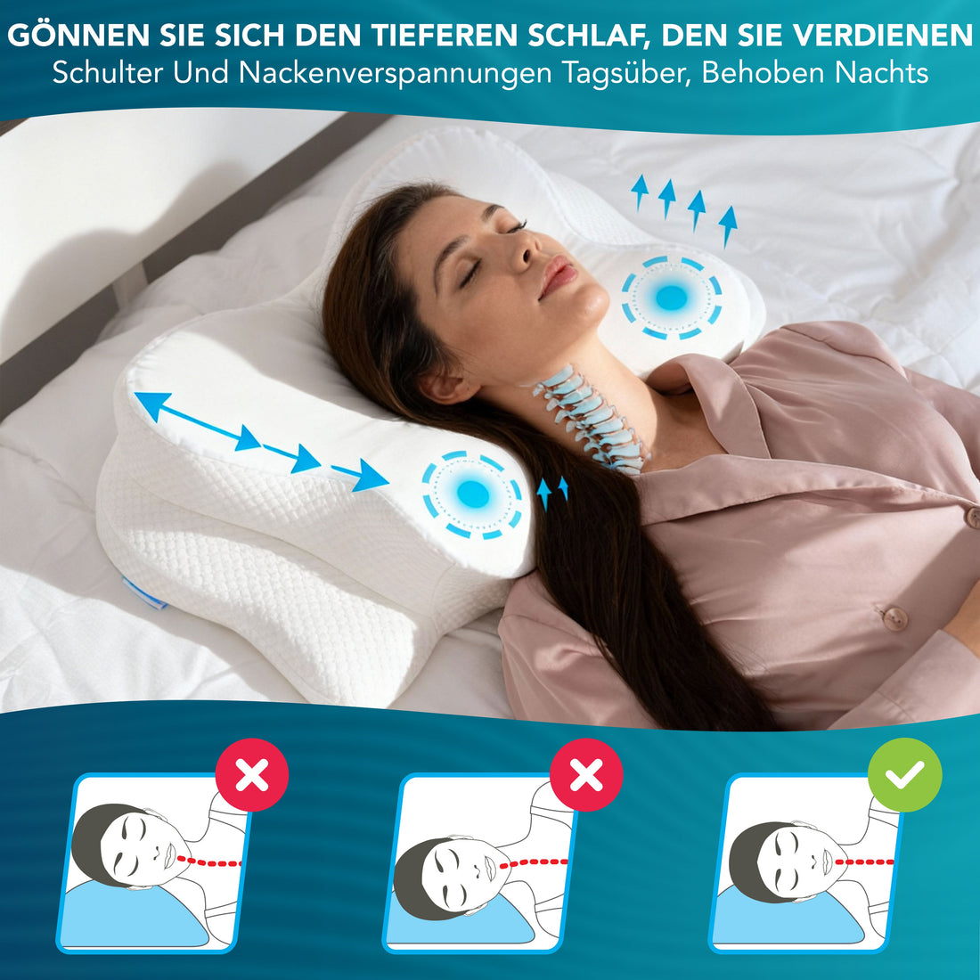 🌙 Why Your Pillow Matters More Than You Think — And Why the Henner Ergonomic Memory Foam Pillow Could Change Your Sleep Forever