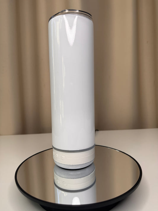 Smart Music Tumbler – 20oz Stainless Steel Vacuum Insulated Water Bottle with LED Smart Lid & Speaker