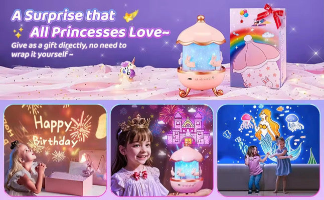 🌙 Bunny Night Light Projector – Starry Sky Carousel Lamp

Make bedtime magical with this adorable rotating bunny night light! Projects stars, moons & "Good night" text to calm and comfort kids.